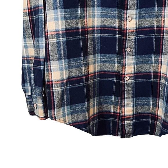 Vintage Sears Button Down Shirt Men’s 2XL Tall Plaid Flannel Western Streetwear - Picture 4 of 10